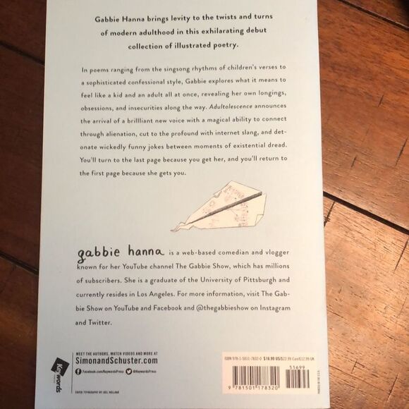 Adultolescense by Gabbie Hanna Paperback - Picture 2 of 2